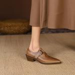 Handcrafted Genuine Leather Women's Shoes: Elegance in Every Stitch(Etrj220T731)