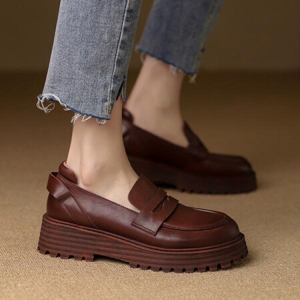 Elegant Handmade Leather Women's Shoes - Luxury Craftsmanship(Etrj220A369)