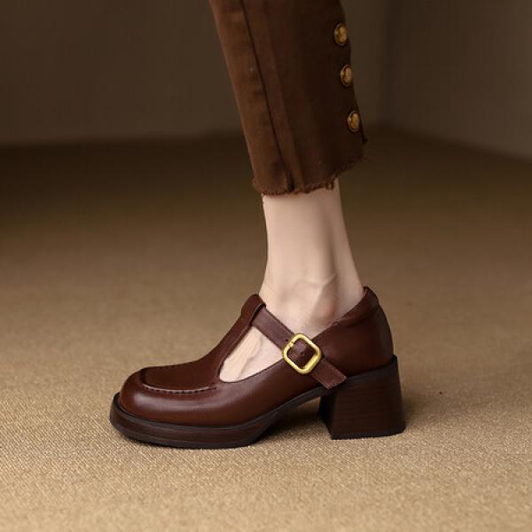 Exquisite Handcrafted Leather Shoes for Elegant Women(Etrj220A379)