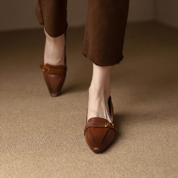 Exquisite Handmade Leather Shoes for Elegant Women(Etrj220A378)