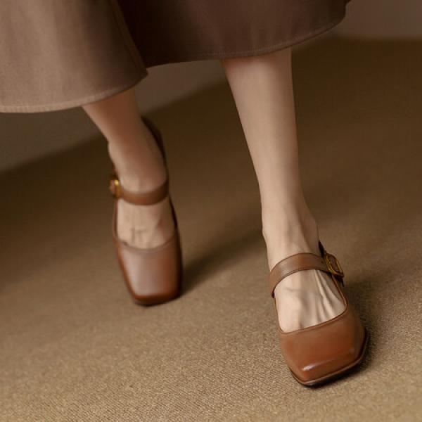 Handcrafted Luxury Leather Women's Shoes with Elegant Craftsmanship(Etrj220T972)