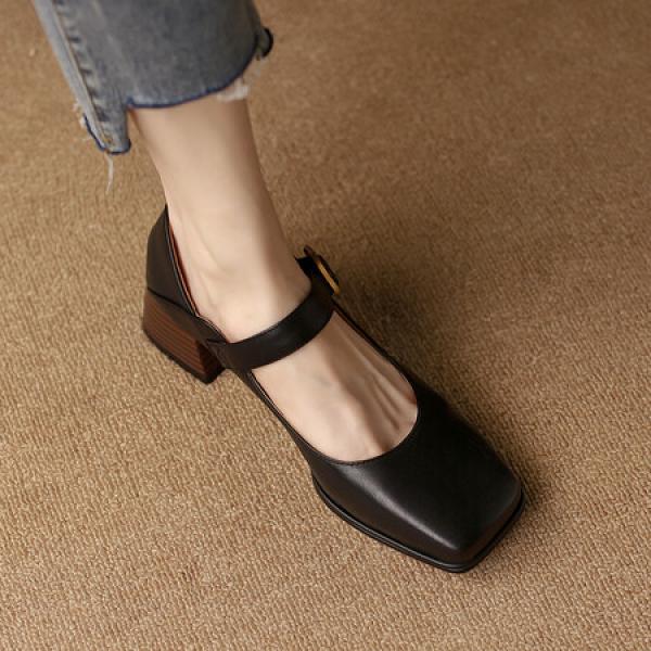 Handcrafted Luxury Leather Women's Shoes with Elegant Craftsmanship(Etrj220T972)