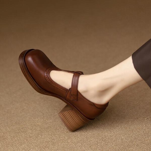 Handcrafted Luxury Leather Women’s Shoes – Elegance Redefined(Etrj220T998)