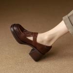 Elegant Handcrafted Leather Women’s Shoes, Luxurious Craftsmanship(Etrj220A392)