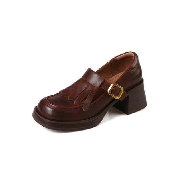 Elegant Handcrafted Leather Women’s Shoes, Luxurious Craftsmanship(Etrj220A392)