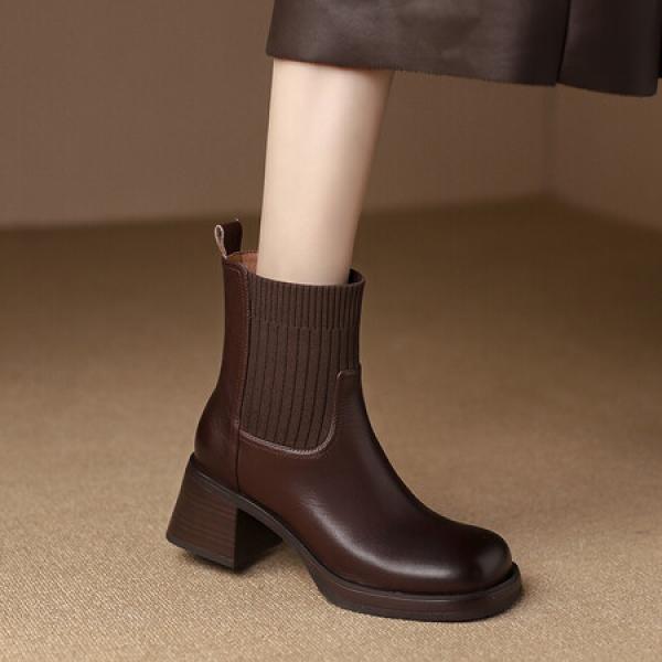 Exquisite Handmade Leather Women's Shoes: Elegance in Every Stitch(Etrj220A3026)