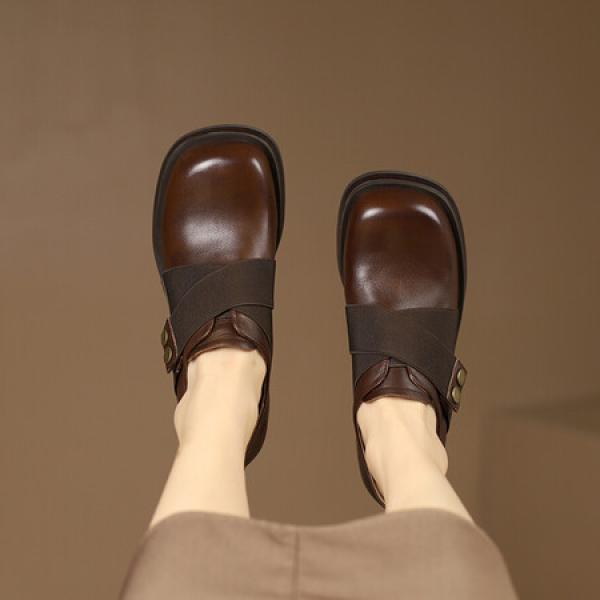 Elegant Handcrafted Genuine Leather Women's Shoes(Etrj220A3102)