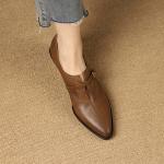 Elegant Handcrafted Leather Women's Shoes with Luxurious Quality(Etrj220T1105)