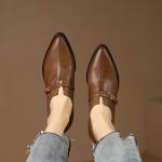 Elegant Handcrafted Leather Women's Shoes with Luxurious Quality(Etrj220T1105)