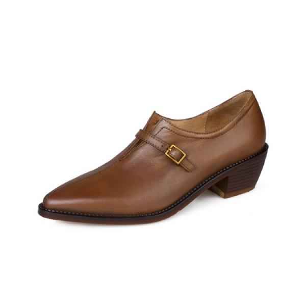 Elegant Handcrafted Leather Women's Shoes with Luxurious Quality(Etrj220T1105)