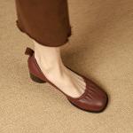 Elegant Handmade Leather Women’s Shoes: Luxurious Craftsmanship(Etrj220A3103)