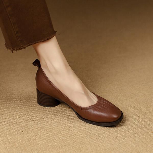 Elegant Handmade Leather Women’s Shoes: Luxurious Craftsmanship(Etrj220A3103)