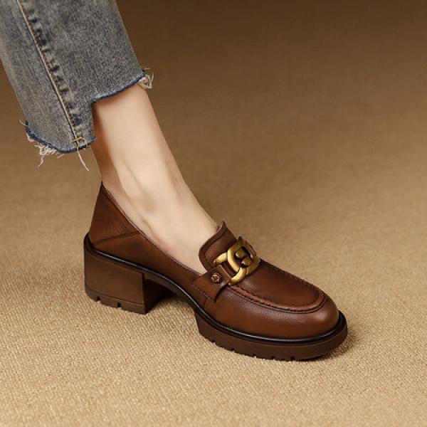 Luxurious Handcrafted Leather Women's Shoes - Elegance Redefined(Etrj220T1109)