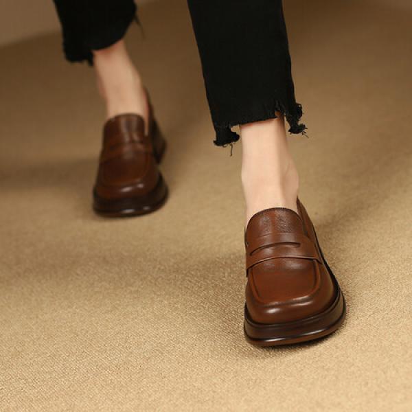 Elegant Handmade Leather Women’s Shoes: Luxurious Craftsmanship(Etrj220T1207)