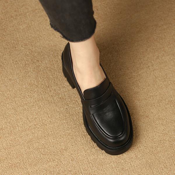 Luxurious Handmade Leather Women's Shoes, Crafted Elegance(Etrj220T1206)