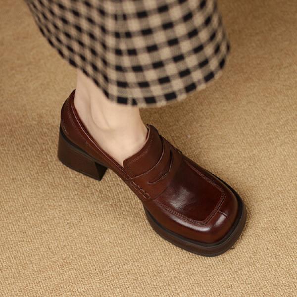 Elegant Handcrafted Leather Women's Shoes(Etrj220A3509)