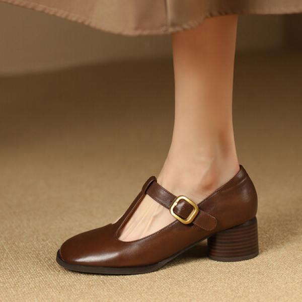 Handcrafted Leather Women's Shoes: Luxurious Elegance(Etrj220A3510)