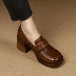 Elegant Handcrafted Leather Women's Shoes(Etrj220T1236)