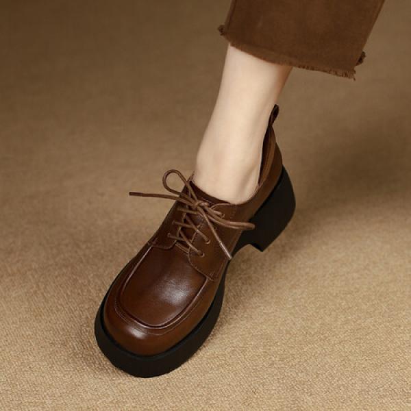 Crafted Elegance: Luxurious Handmade Leather Women's Shoes(Etrj220A3518)