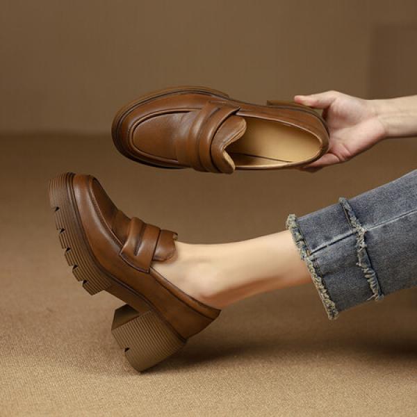 Handcrafted Luxury Leather Women's Shoes - Elegance Redefined(Etrj220T1233)