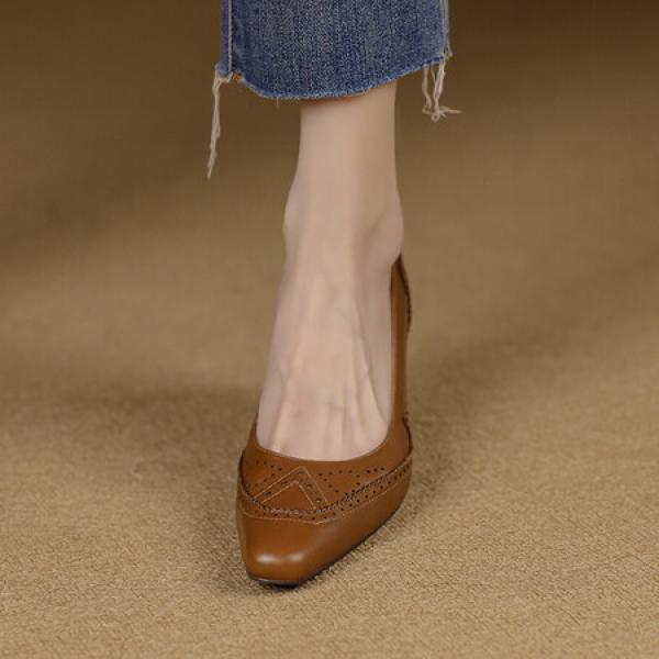 Exquisite Handmade Leather Women’s Shoes: Elegance Redefined(Etrj220A3533)