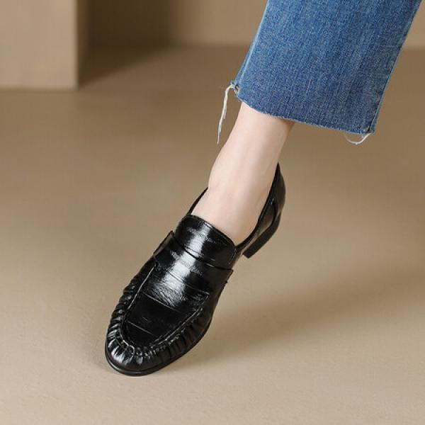 Handcrafted Luxury Leather Shoes for Elegant Women(Etrj220A3528)