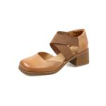 Elegant Handmade Leather Women's Shoes - Luxury Craftsmanship(Etrj220A3585)