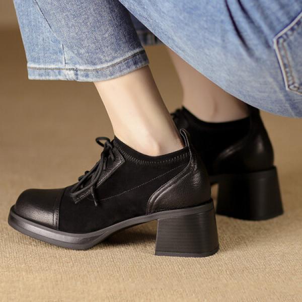 Elegant Handmade Leather Women's Shoes of Luxury Quality(Etrj220A3613)