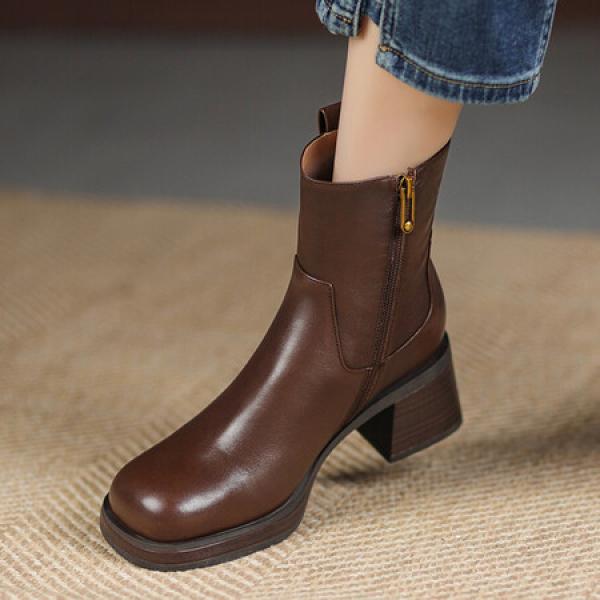 Handcrafted Luxury Leather Women's Shoes – Elegance Redefined(Etrj220A3619)