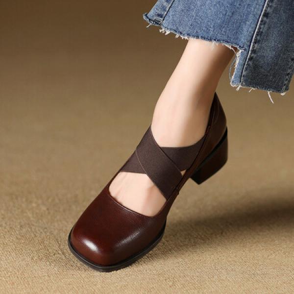 Exquisite Handcrafted Leather Women’s Shoes: Elegance Redefined(Etrj220A3623)