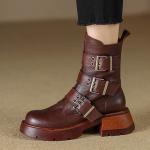 Elevate Elegance: Handcrafted Genuine Leather Women's Shoes(Etrj220T1512)