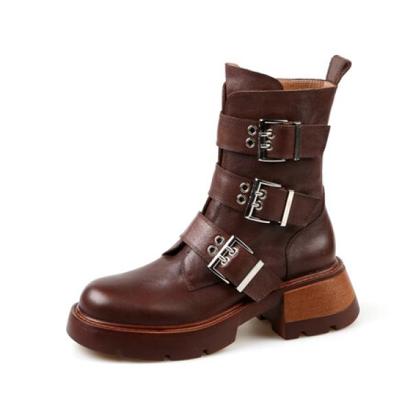 Elevate Elegance: Handcrafted Genuine Leather Women's Shoes(Etrj220T1512)