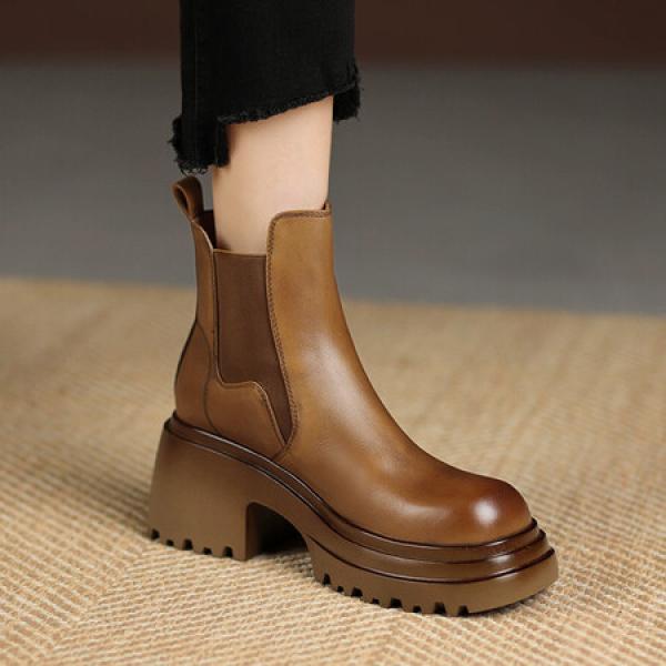 Handcrafted Luxury Leather Women's Shoes, Elegant Craftsmanship(Etrj220T1523)