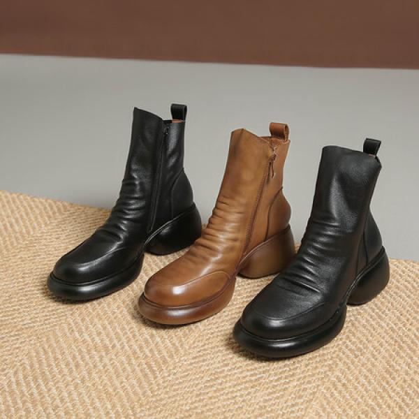 Elegant Handcrafted Leather Women's Shoes, Luxurious Quality(Etrj220T1531)