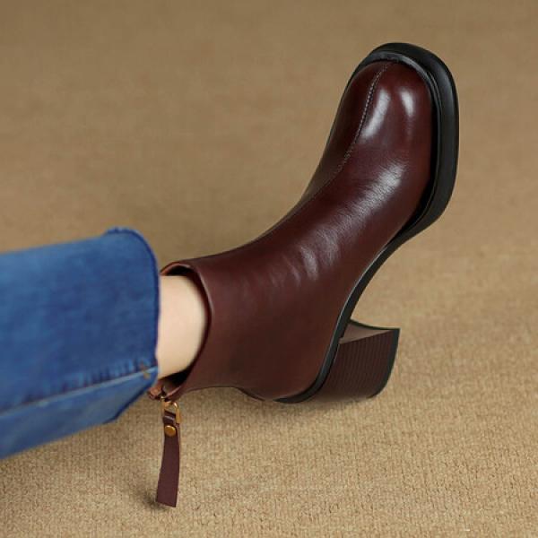 Handcrafted Leather Women's Shoes: Luxury Meets Elegance(Etrj220T1519)