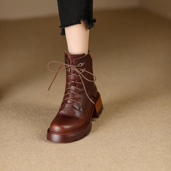 Elegant Handcrafted Leather Women's Shoes, Luxurious Quality(Etrj220T1398)