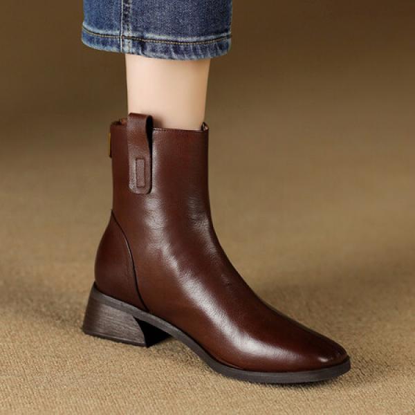 Elegant Handcrafted Leather Women's Shoes, Luxurious Quality(Etrj220A3625)