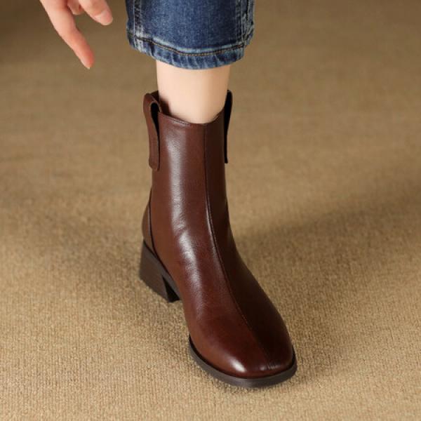 Elegant Handcrafted Leather Women's Shoes, Luxurious Quality(Etrj220A3625)