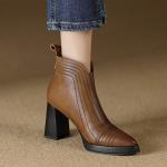 Handcrafted Genuine Leather Women's Shoes: Elegance Redefined(Etrj220T1569)