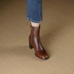 Elegance in Handcrafted Genuine Leather Women's Shoes(Etrj220A3690)