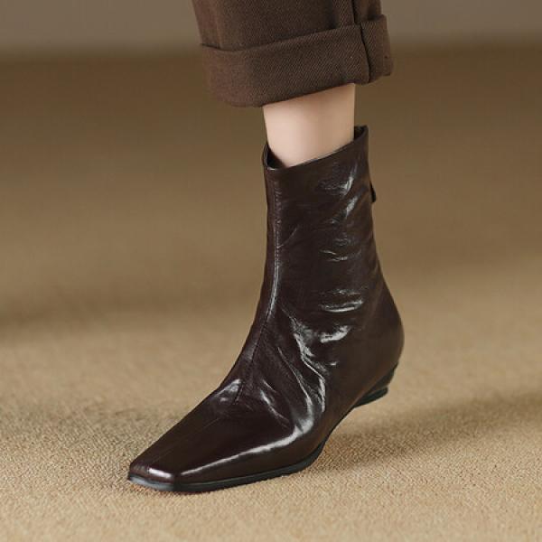 Handcrafted Luxury Leather Women's Shoes: Elegance in Every Stitch(Etrj220A3705)