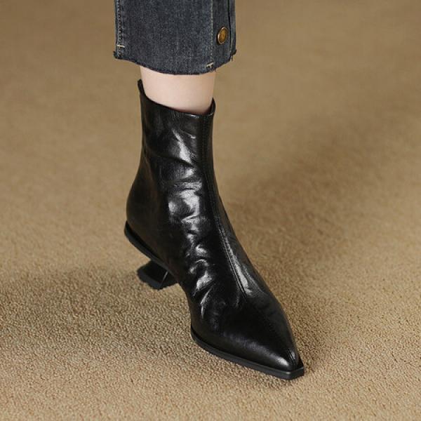 Elegance in Handcrafted Genuine Leather Women's Shoes(Etrj220A3706)