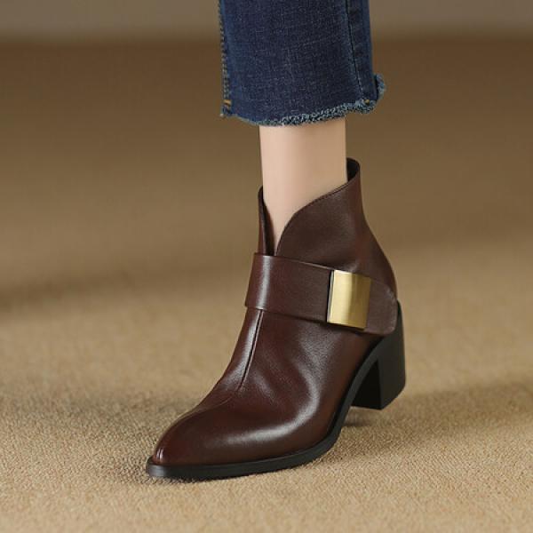 Handcrafted Genuine Leather Women's Shoes: Timeless Elegance & Luxury(Etrj220A3708)