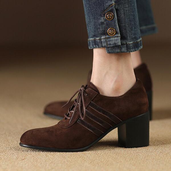 Elegant Handcrafted Genuine Leather Women's Shoes(Etrj220A3711)