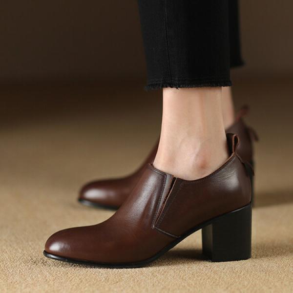 Handcrafted Luxury Leather Women's Shoes - Elegant Craftsmanship(Etrj220A3719)