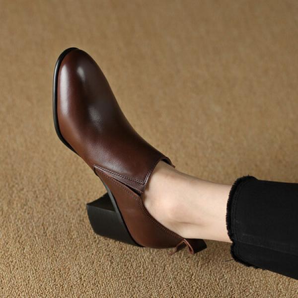 Handcrafted Luxury Leather Women's Shoes - Elegant Craftsmanship(Etrj220A3719)