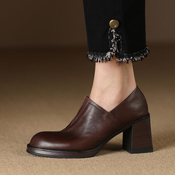 Handcrafted Leather Women’s Shoes: Luxurious Elegance Redefined(Etrj220A3812)