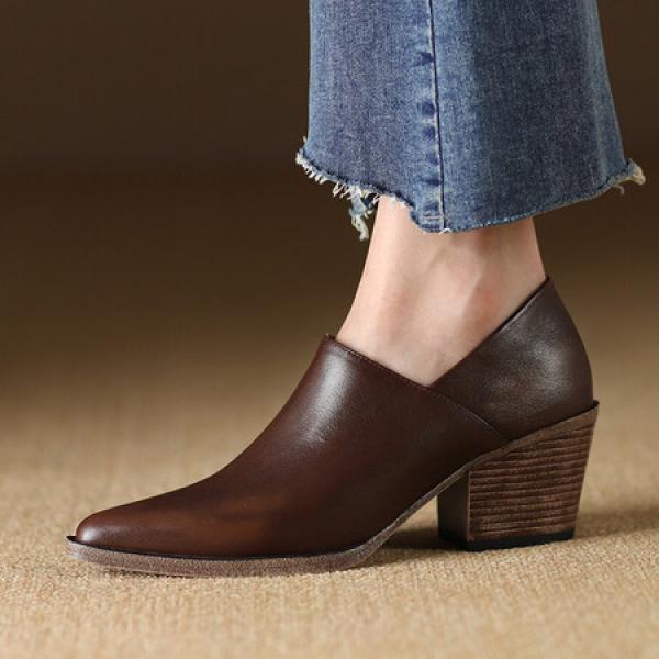 Exquisite Handcrafted Leather Women’s Shoes: Luxury & Elegance(Etrj220A3823)