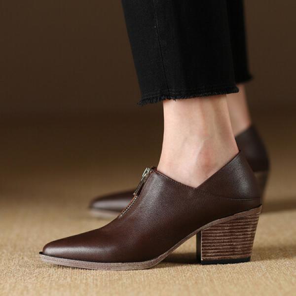 Handcrafted Leather Women's Shoes: Luxury, Elegance & Quality(Etrj220A3822)