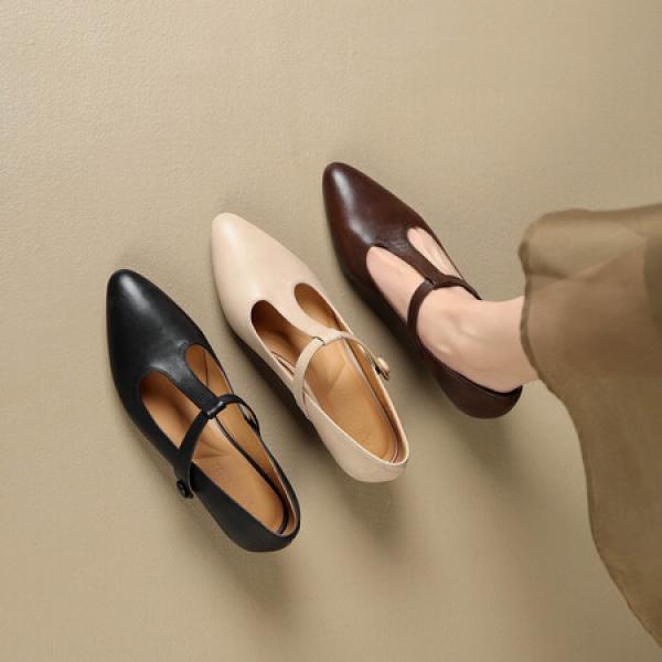 Exquisite Handmade Leather Women's Shoes for Elegance(Etrj220A3725)